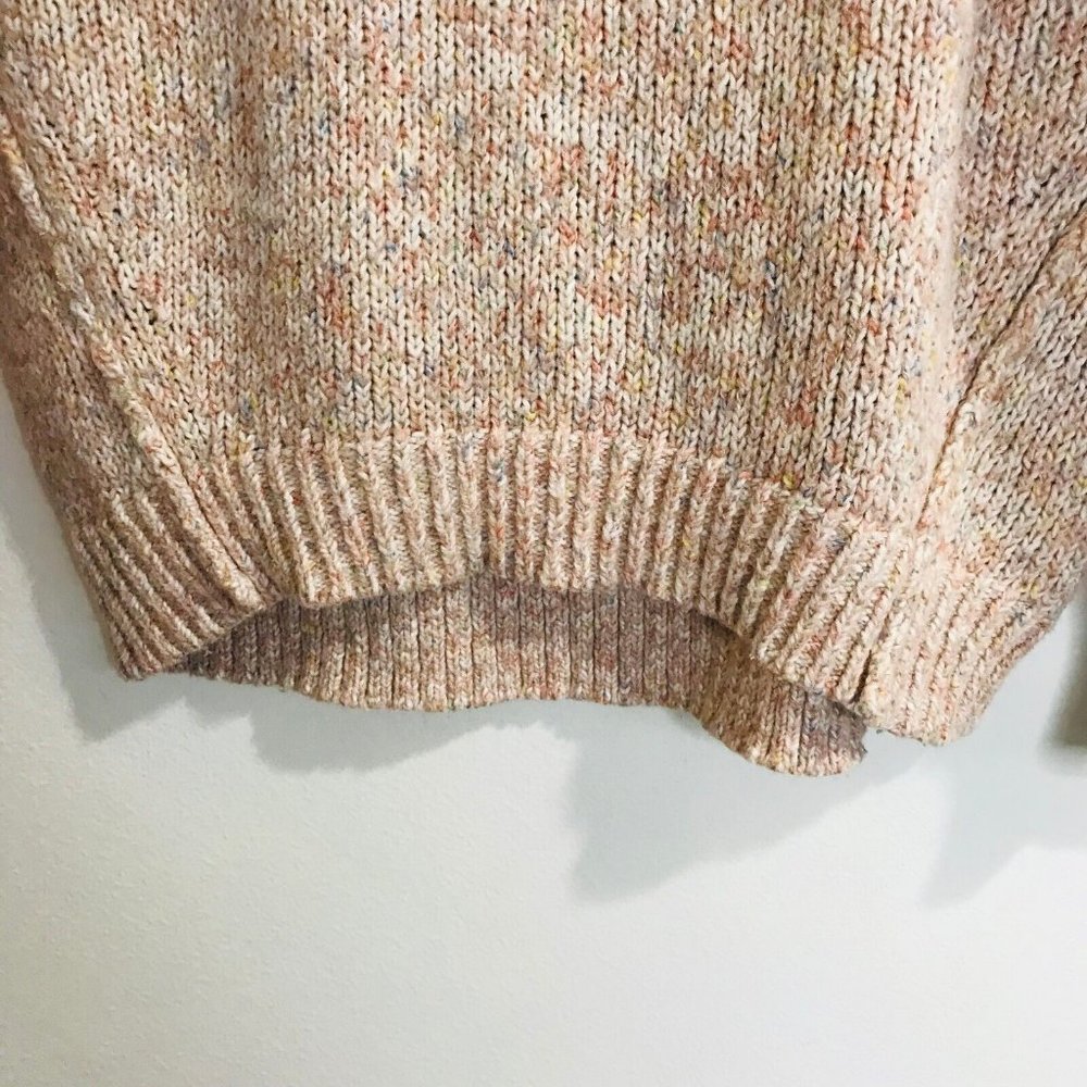Ann Taylor LOFT Pink Sweater Size Medium M Chunky Pullover Color Pop - Picture 5 of 9